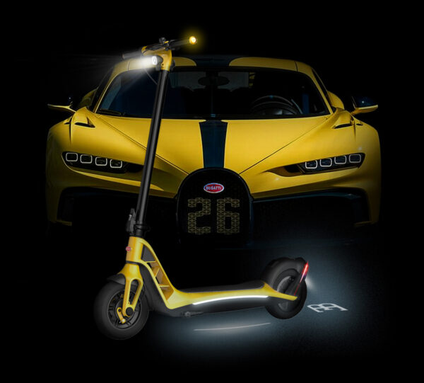 BUGATTI ELECTRIC SCOOTER YELLOW