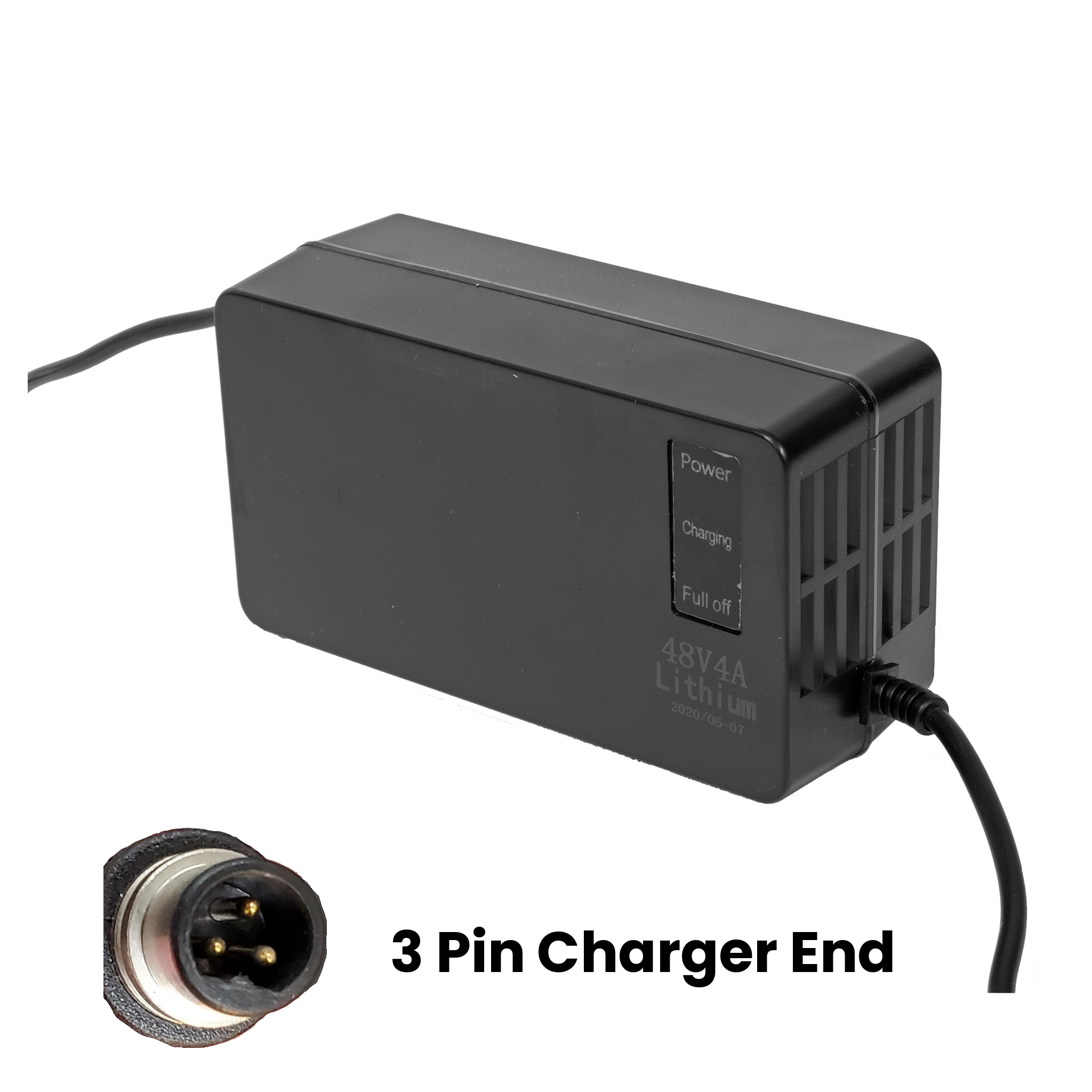 Electric Bike Replacement Charger - 48V 3A  - 3 pin