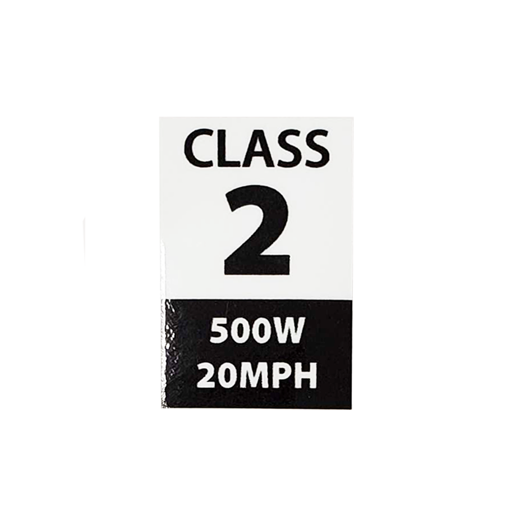 Class stickers - Class 2 - 500W - CANADA