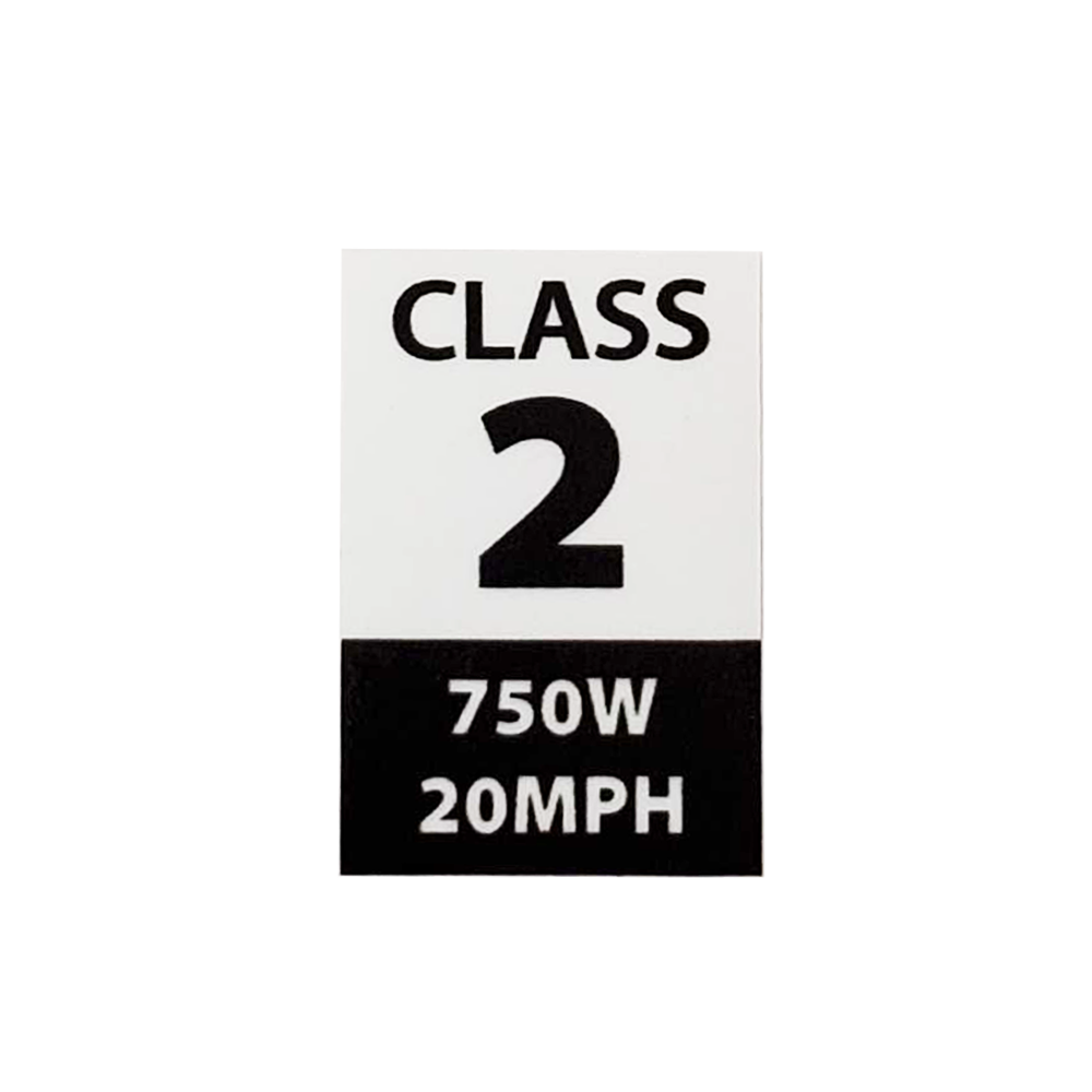 Class stickers - Class 2 - 750W - USA