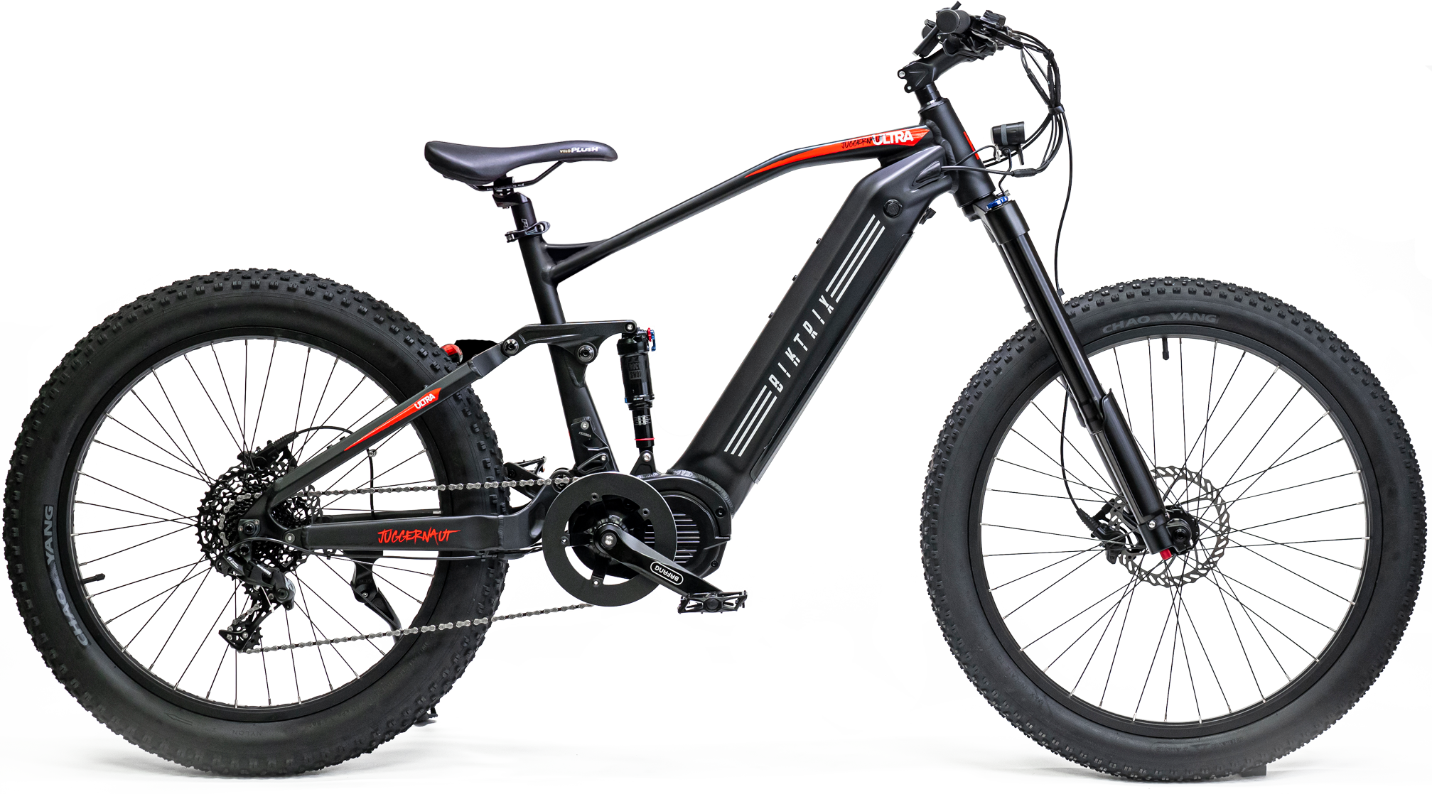 Juggernaut Ultra FS Pro 3 - Mullet / L | 19” Frame (Fits Riders  5’11”+ / 32”+ inseam) / Matte Black / 26x4 Rear | 27.5x3 Front (Mullet Wheelset)