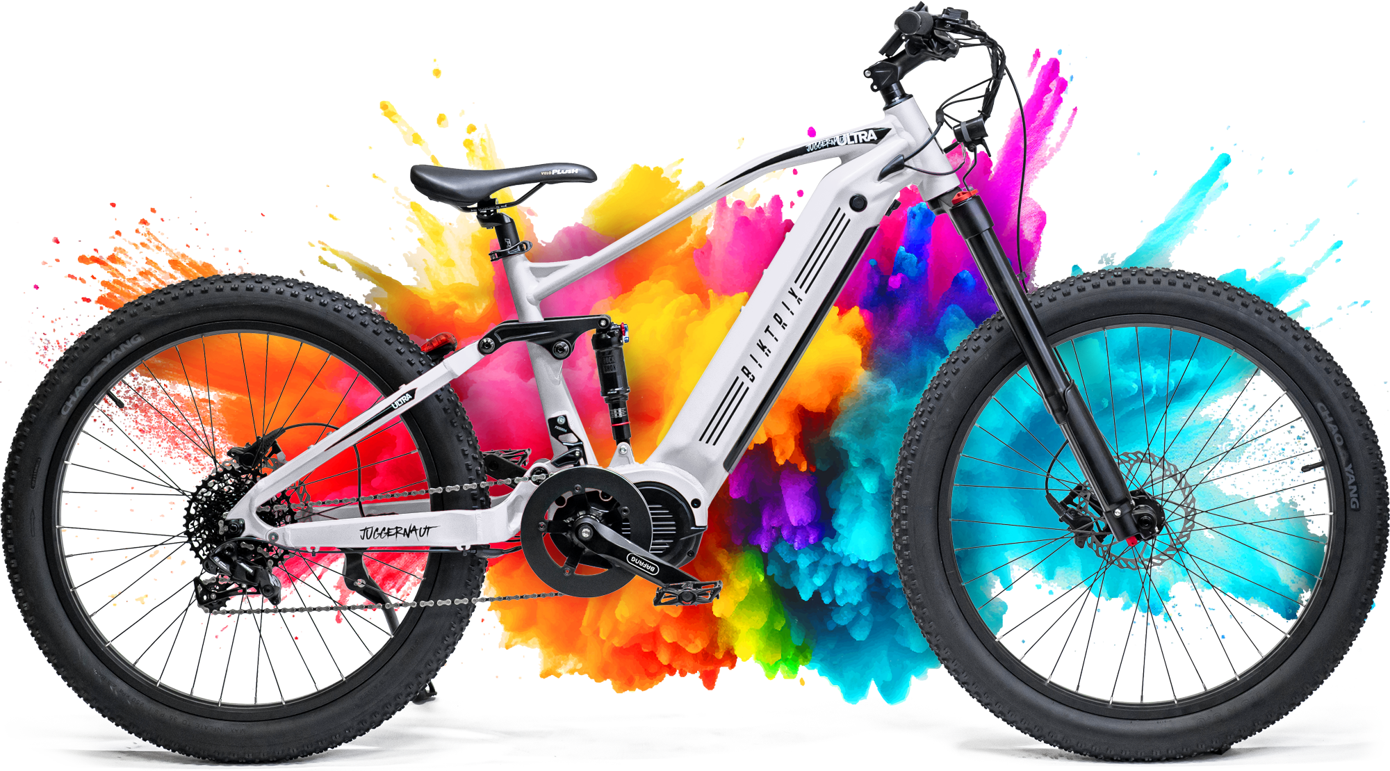 Juggernaut Ultra FS Pro 3 - MTB / XL | 21” Frame (Fits Riders  6’3”+ / 34”+ inseam) / Powder Coated / 27.5x3 MTB Wheels (great on pavement | groomed trails)