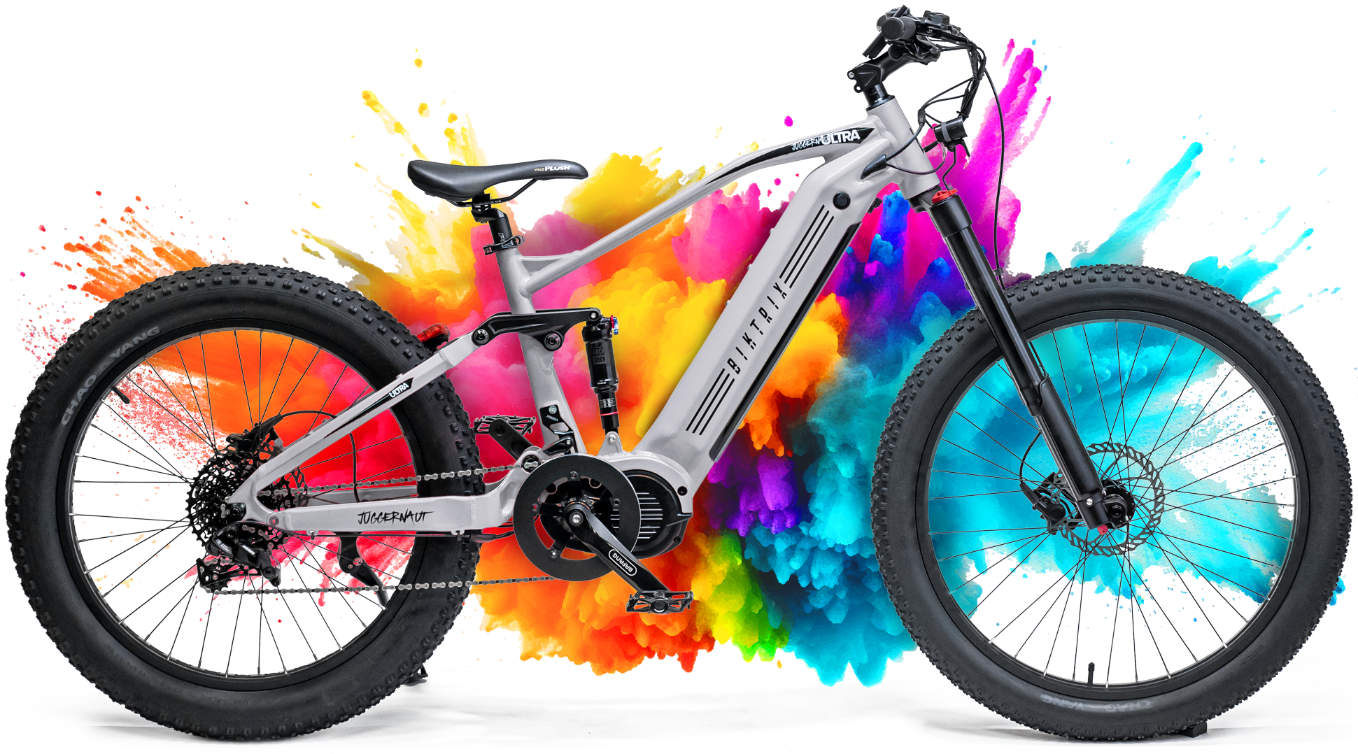 Juggernaut Ultra FS Pro 3 - Mullet / XL | 21” Frame (Fits Riders  6’3”+ / 34”+ inseam) / Powder Coated / 26x4 Rear | 27.5x3 Front (Mullet Wheelset)