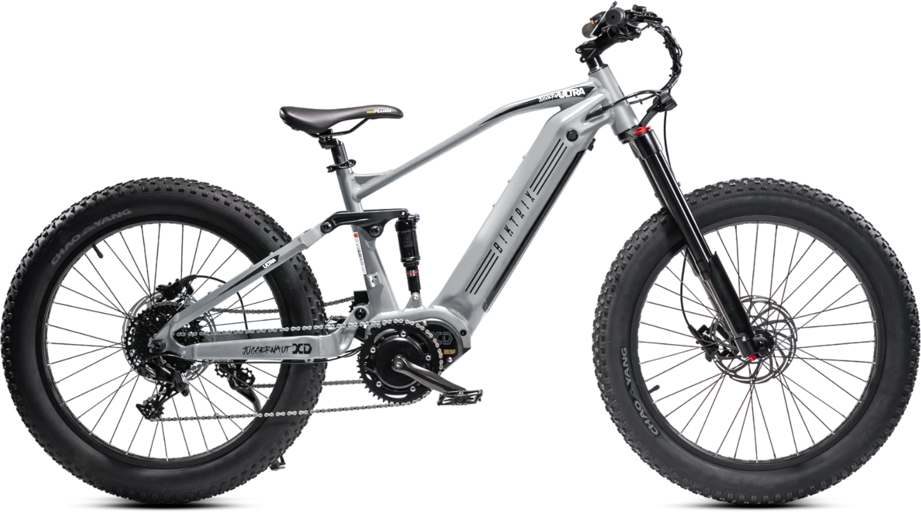 Juggernaut FS XD Fat - L | 19” Frame (Fits Riders 5’11”+ / 32”+ inseam) / Brushed Aluminum / 26x4 Fat Wheels (great on snow | sand | gravel)