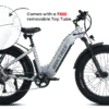 Juggernaut Hub Duo Pro Step-Thru - M | 16” Frame (Fits Riders 5’0”+ / 28”+ inseam) / Silver / 24x4 (great all around use)