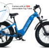 Juggernaut Hub Duo Pro Step-Thru - M | 16” Frame (Fits Riders 5’0”+ / 28”+ inseam) / Star Command Blue / 24x4 (great all around use)