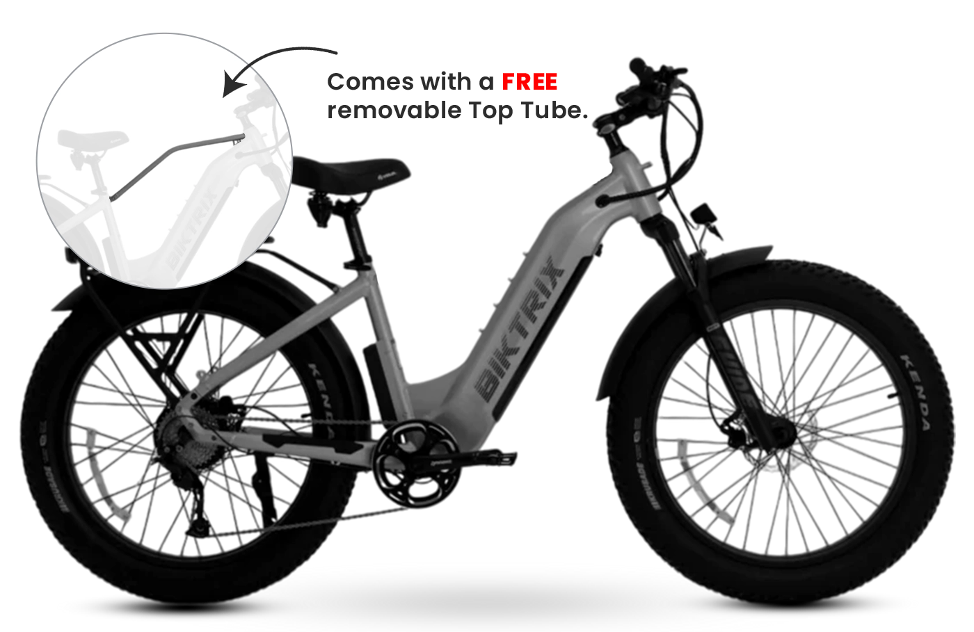 Juggernaut Hub Duo Pro Step-Thru - M | 16” Frame (Fits Riders 5’0”+ / 28”+ inseam) / Powder Coated / 24x4 (great all around use)