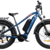 Juggernaut Classic Duo Step-Over | 52V - L | 19” Frame (Fits Riders  5’10”+ / 31”+ inseam) / Electric Blue / 27.5x3 MTB Wheels (Great on pavement | groomed trails)