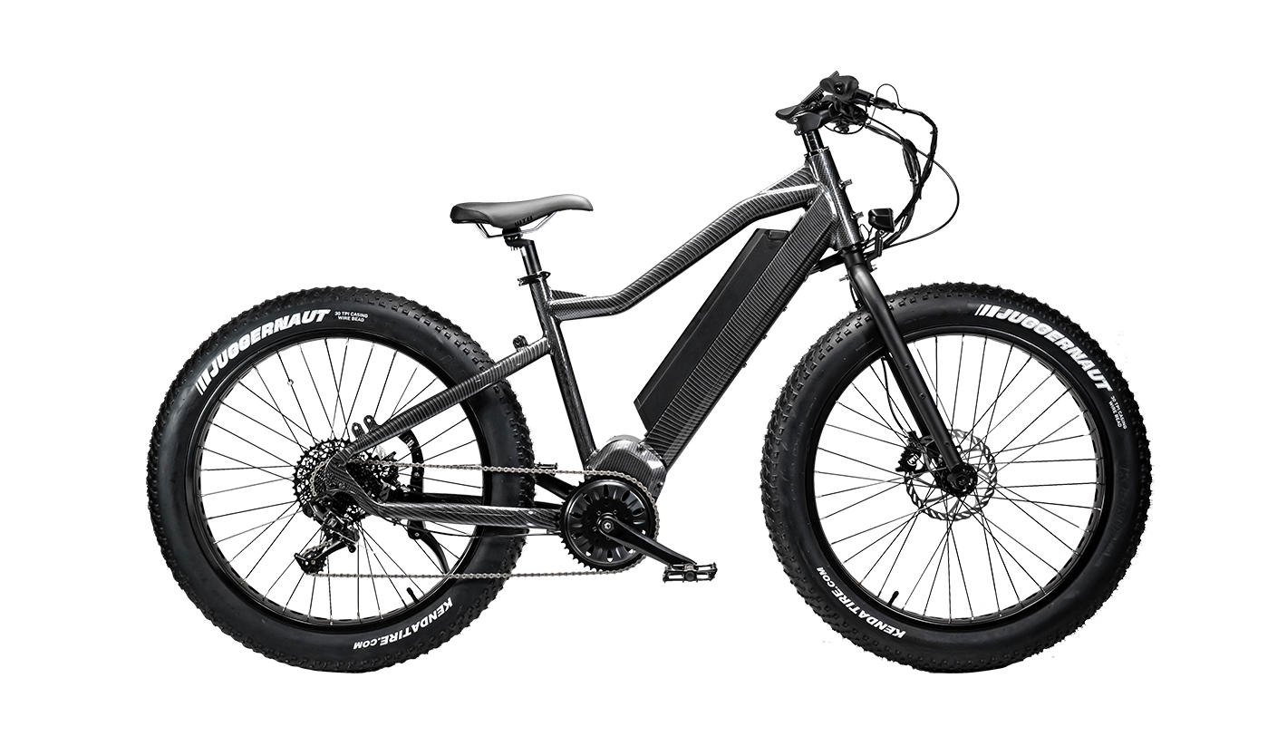 Juggernaut HD Limited - Carbon Fiber Hydrodip / Drivetrain: Shimano 10sp; Brakes: Tektro E725 Quad-Piston / Rigid Fork