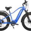 Juggernaut Hub Duo Step-Over - Step-Over / L | 19” Frame (Fits Riders  5’10”+ / 31”+ inseam) / Electric Blue / 26x4 Fat Wheels (great on snow | sand | gravel)