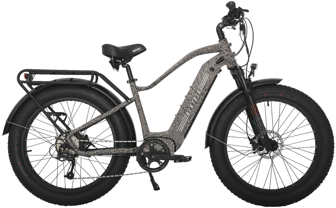 Juggernaut Hub Duo Step-Over - Step-Over / L | 19” Frame (Fits Riders  5’10”+ / 31”+ inseam) / Reptilian / 26x4 Fat Wheels (great on snow | sand | gravel)