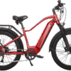 Juggernaut Hub Duo Step-Over - Step-Over / L | 19” Frame (Fits Riders  5’10”+ / 31”+ inseam) / Cherry Red / 26x4 Fat Wheels (great on snow | sand | gravel)
