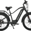 Juggernaut Hub Duo Step-Over - Step-Over / L | 19” Frame (Fits Riders  5’10”+ / 31”+ inseam) / Satin Black / 27.5x3 MTB Wheels (great on pavement | groomed trails)