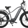 Juggernaut Hub Duo Step-Over - Step-Over / L | 19” Frame (Fits Riders  5’10”+ / 31”+ inseam) / Metallic Charcoal / 27.5x3 MTB Wheels (great on pavement | groomed trails)