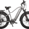Juggernaut Hub Duo Step-Over - Step-Over / L | 19” Frame (Fits Riders  5’10”+ / 31”+ inseam) / Brushed Aluminum / 26x4 Fat Wheels (great on snow | sand | gravel)