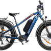 Juggernaut Ultra Duo 2 Step-Over - M | 17” Frame (Fits Riders 5’6”+ / 31”+ inseam) / Electric Blue / 27.5x3 MTB wheels (Great on pavement | groomed trails)