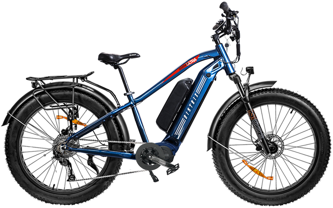 Juggernaut Ultra Duo 2 Step-Over - L | 19” Frame (Fits Riders  5’10”+ / 32”+ inseam) / Electric Blue / 26x4 fat wheels (Great on snow | sand | gravel)