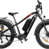 Juggernaut Ultra Duo 2 Step-Over - M | 17” Frame (Fits Riders 5’6”+ / 31”+ inseam) / Black / 27.5x3 MTB wheels (Great on pavement | groomed trails)