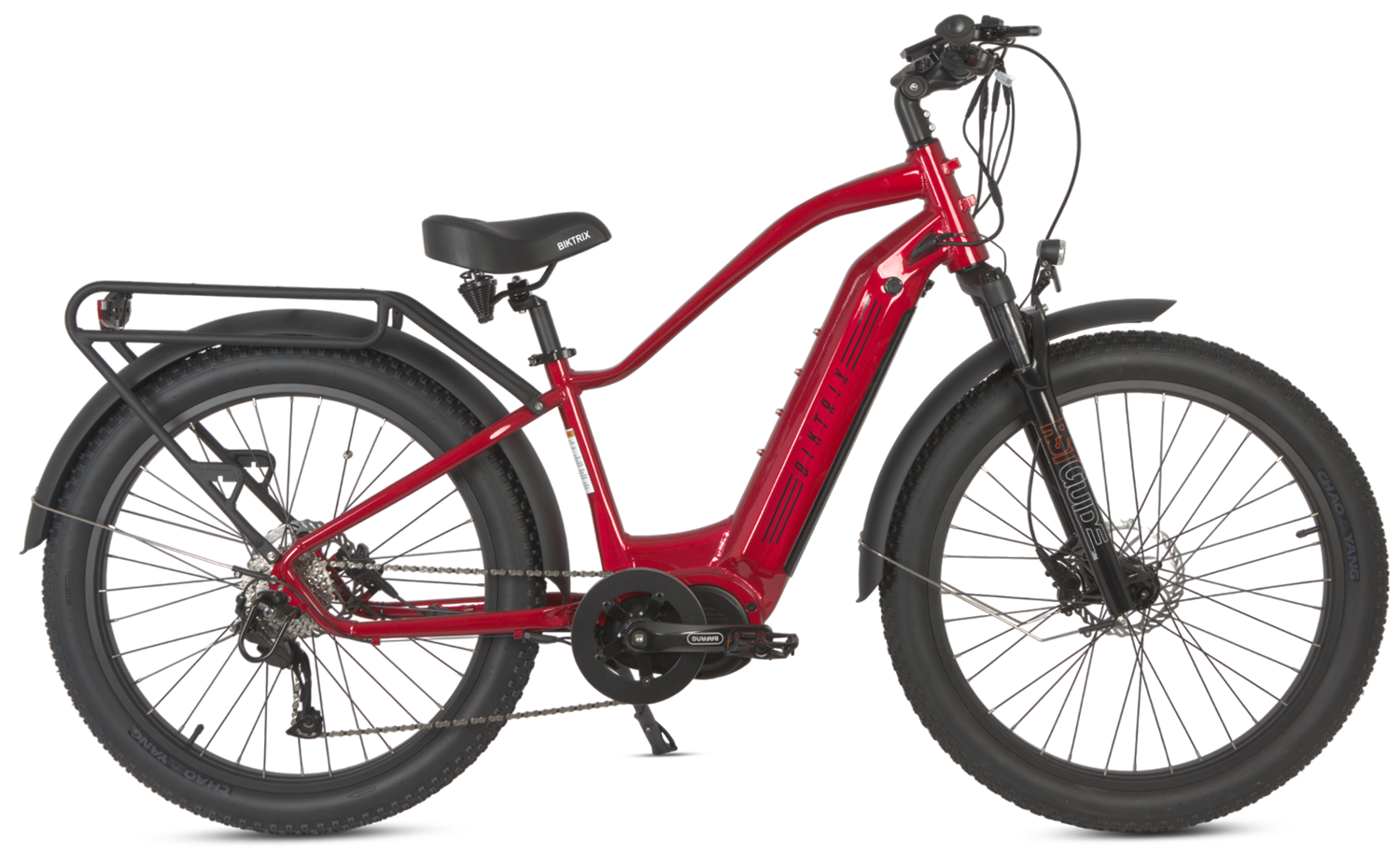 Juggernaut Ultra Duo 4 Step-Over | 52V - M | 17" Frame (Fits Riders 5’6”+ / 30”+ inseam) / Candy Red / 26x4 Fat Wheels (great on snow | sand | gravel)