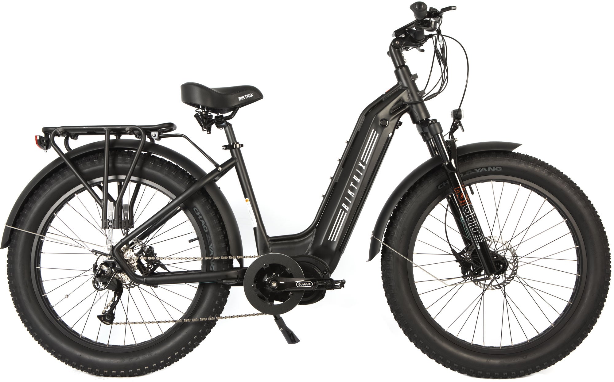 Juggernaut Ultra Duo 4 Step-Thru | 52V - M | 16” Frame (Fits Riders 5’6”+ / 30”+ inseam) / Satin Black / 26x4 Fat Wheels (great on snow | sand | gravel)