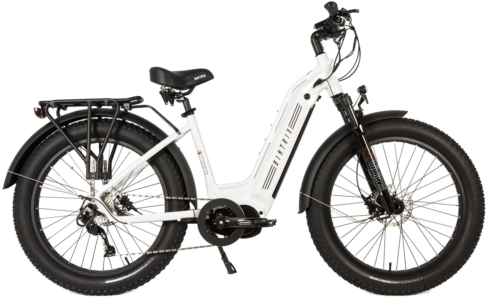 Juggernaut Ultra Duo 4 Step-Thru | 52V - M | 16” Frame (Fits Riders 5’6”+ / 30”+ inseam) / Pearl White / 26x4 Fat Wheels (great on snow | sand | gravel)
