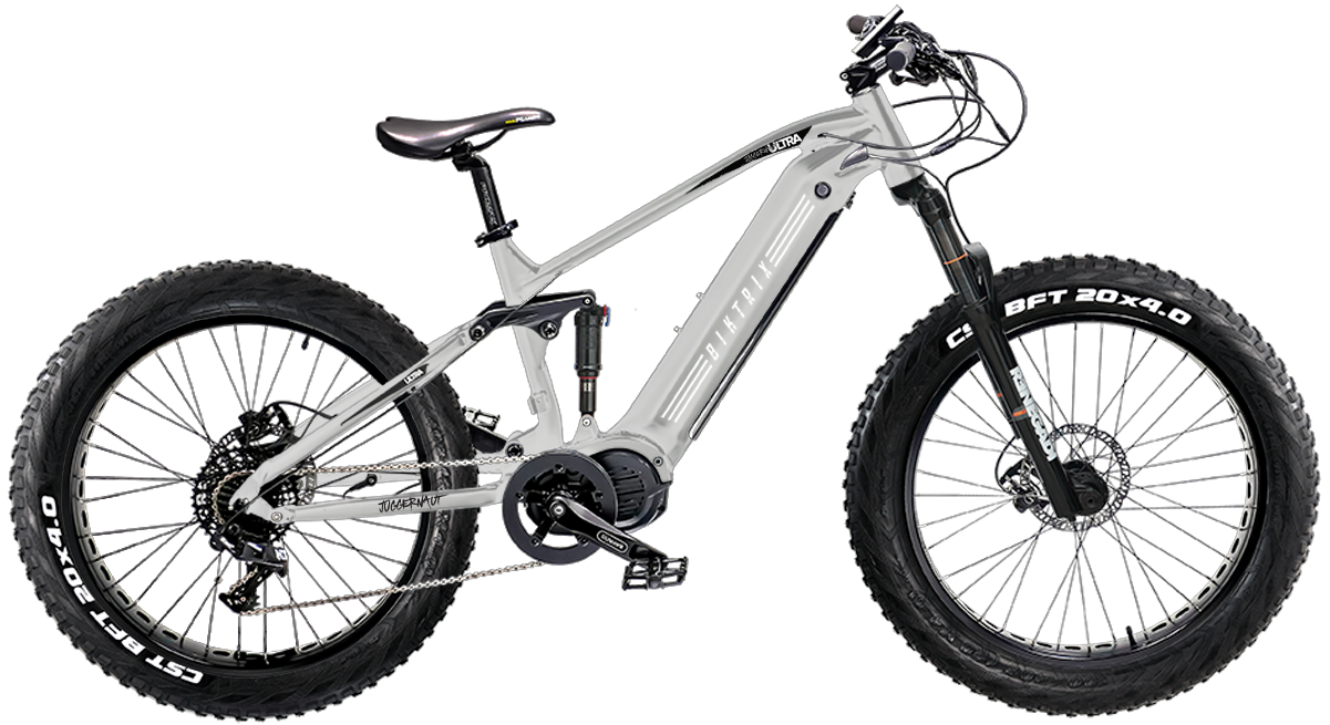 Juggernaut Ultra FS Pro 2 - 19" L size frame (Riders 5'8" and taller) / Brushed Aluminum / 26X4 FAT WHEELS