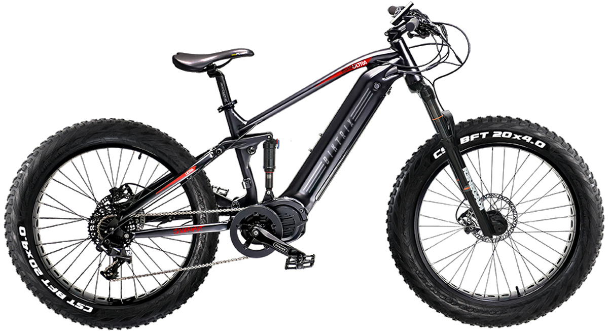 Juggernaut Ultra FS Pro 2 - 20" XL size frame (Riders 6'2" and taller) / Black / 26X4 FAT WHEELS