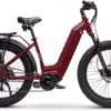 Juggernaut XD Duo Step-Thru - M | 16” Frame (Fits Riders 5’6”+ / 30”+ inseam) / Black Cherry / 27.5x3 MTB Wheels (great on pavement | groomed trails)