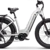 Juggernaut XD Duo Step-Thru - M | 16” Frame (Fits Riders 5’6”+ / 30”+ inseam) / Pearl White / 27.5x3 MTB Wheels (great on pavement | groomed trails)