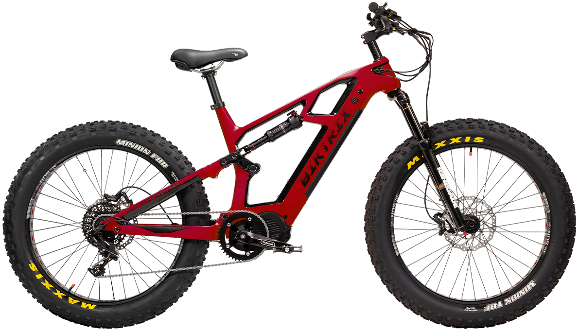 Monte Capro Ultra 2 Fat Tire - Red / 26x4.8 Fat Wheels (great on snow | sand | gravel)