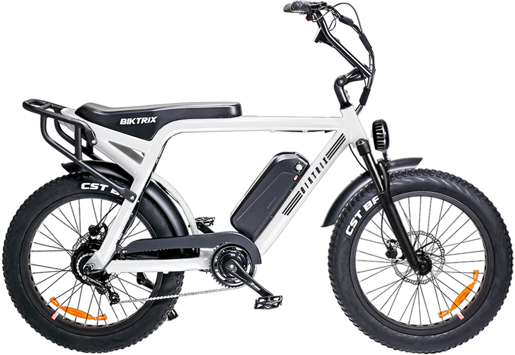 Moto - L 24" fits riders 5'10" and taller / White