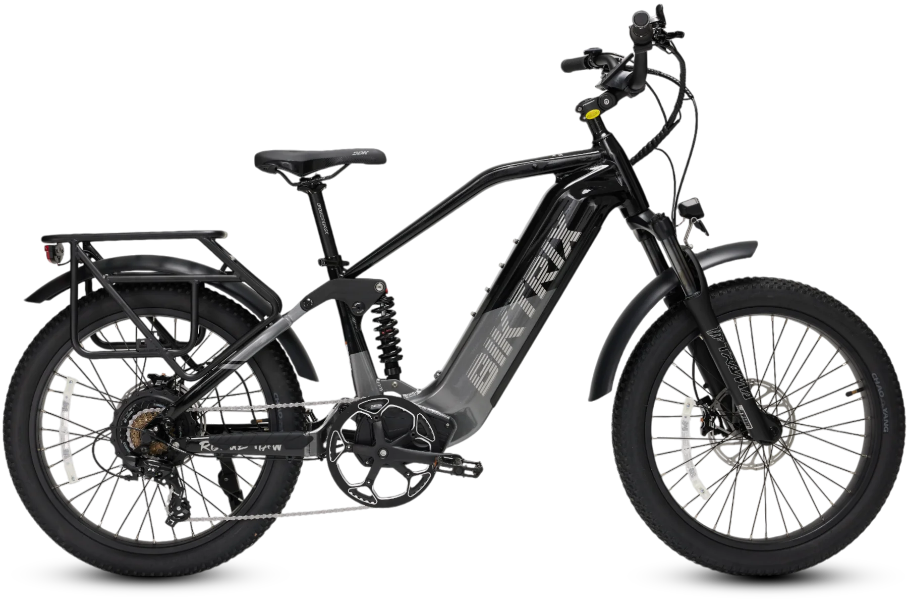 RogueHawk FS Step-Over | 70V - Save $200 - Pre-Order For Late June / Gray/Black / L | 18” Frame | 27.5x3 MTB(Fits Riders 5’8” and taller | 30”+ inseam)