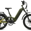 RogueHawk FS Step-Thru | 70V - Yellow/Green / L | 18” Frame | 27.5x3 MTB(Fits Riders 5’6” and taller | 30”+ inseam)