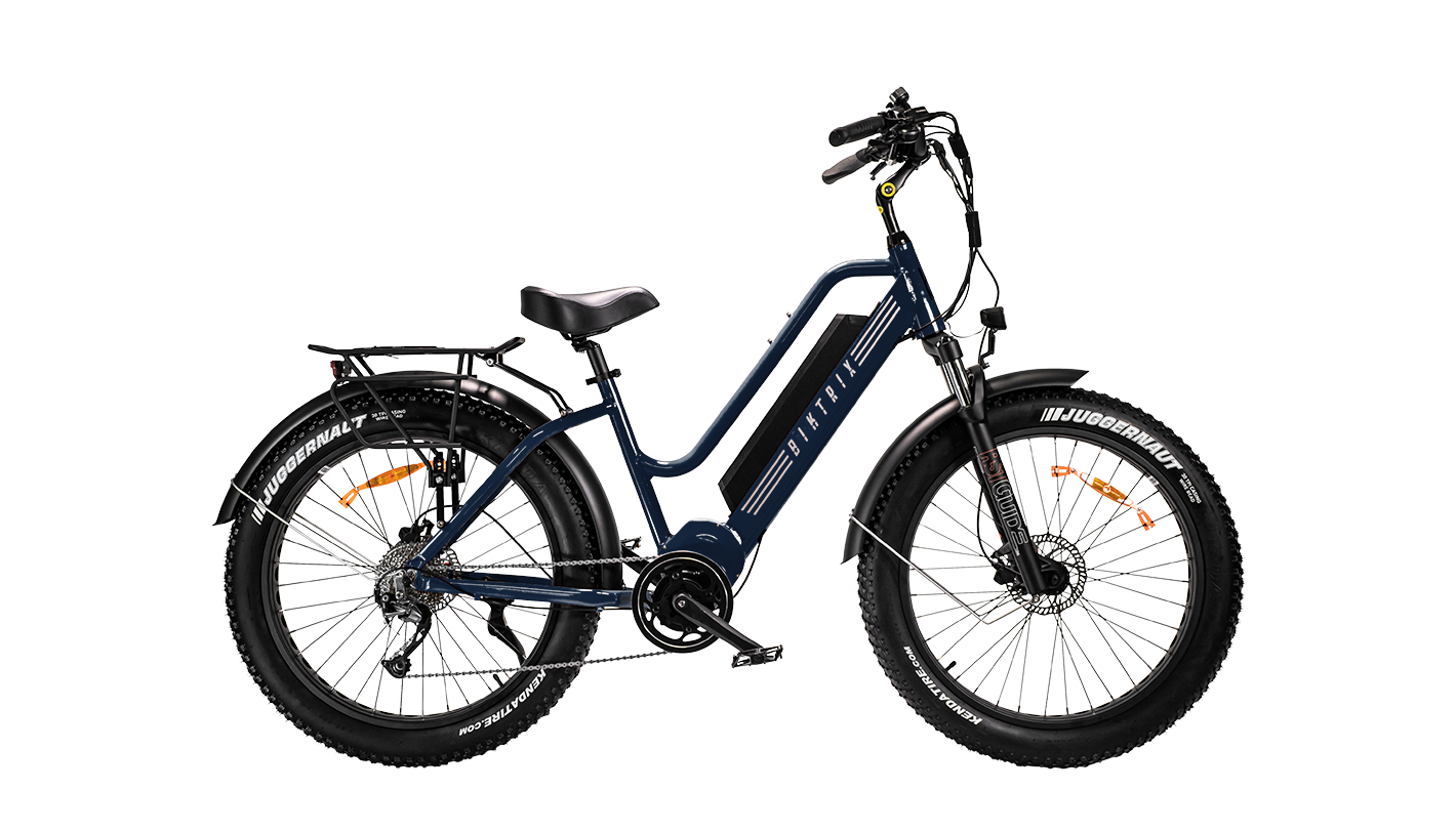 Stunner X 5 - 26x4 Fat Tires (Large) FITS RIDERS 5'6"/ 31IN INSEAM AND TALLER / Midnight Blue / In Stock and Shipping