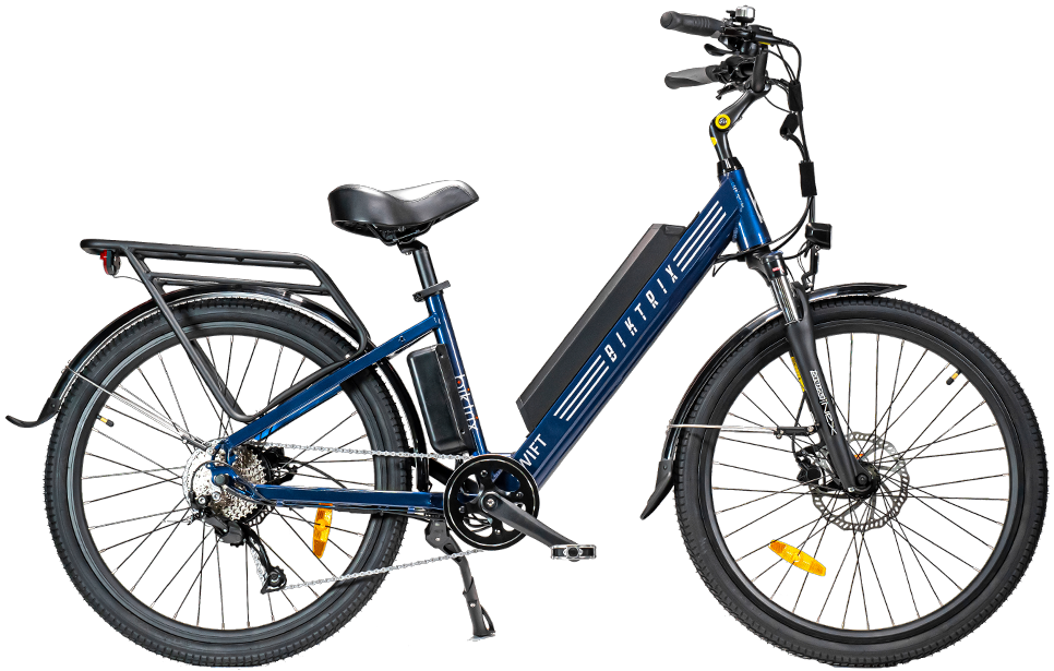Swift Step-Thru 2 - S | 15” Frame (Fits Riders 5’2”+ / 28”+ inseam) / Navy Blue