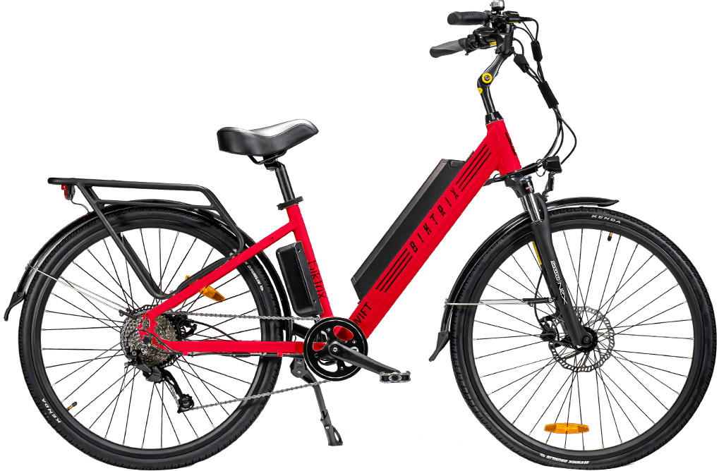Swift Step-Thru 2 - M | 17” Frame (Fits Riders 5’6”+ / 29”+ inseam) / Fire Truck Red