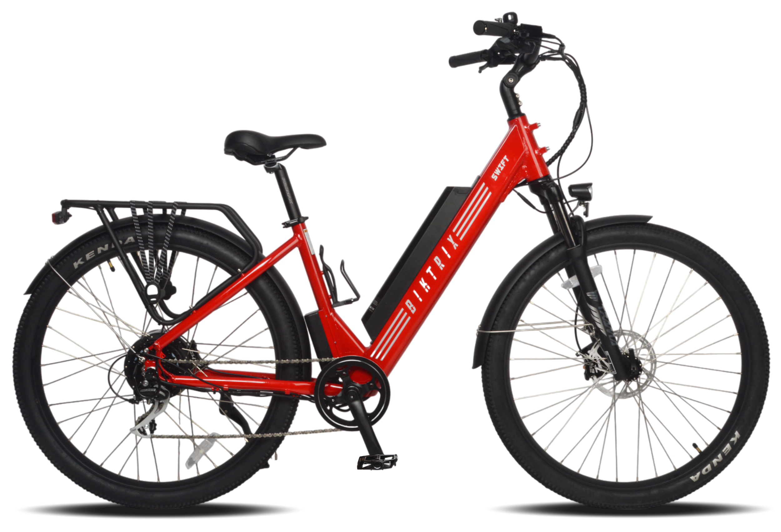 Swift Step-Thru 3 - L | 18” Frame (Fits Riders 5’8”+ / 30”+ inseam) / Firetruck Red