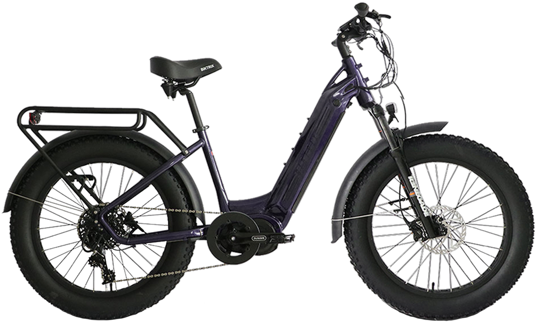 Juggernaut Ultra Duo 3 ST - L | 19” Frame (Fits Riders  5’10”+ / 31”+ inseam) / Metallic Purple / 27.5x3 MTB Wheels (great on pavement | groomed trails)