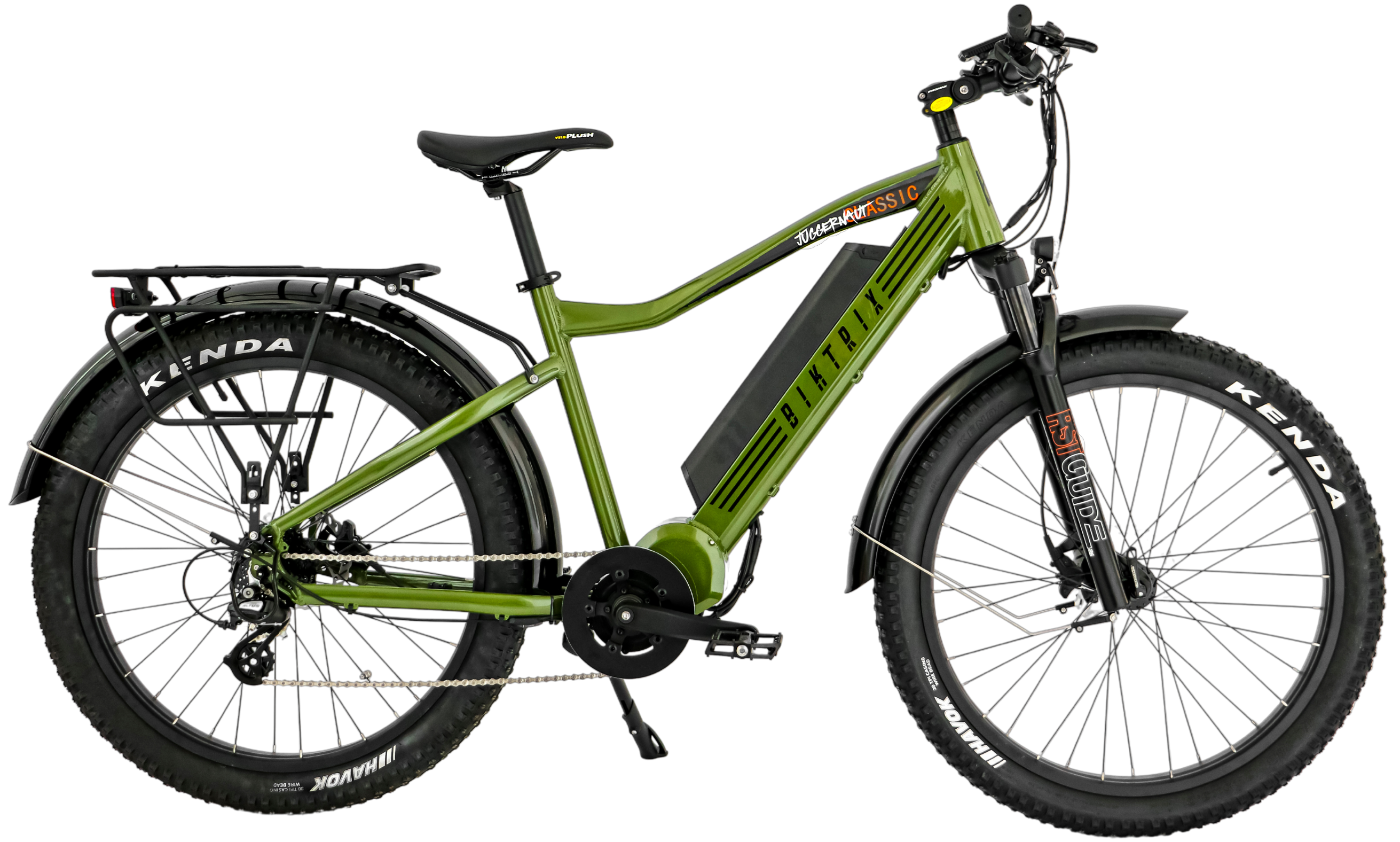 Juggernaut Classic 9 - Forest Green / 27.5x3 MTB Wheels (great on pavement | groomed trails)