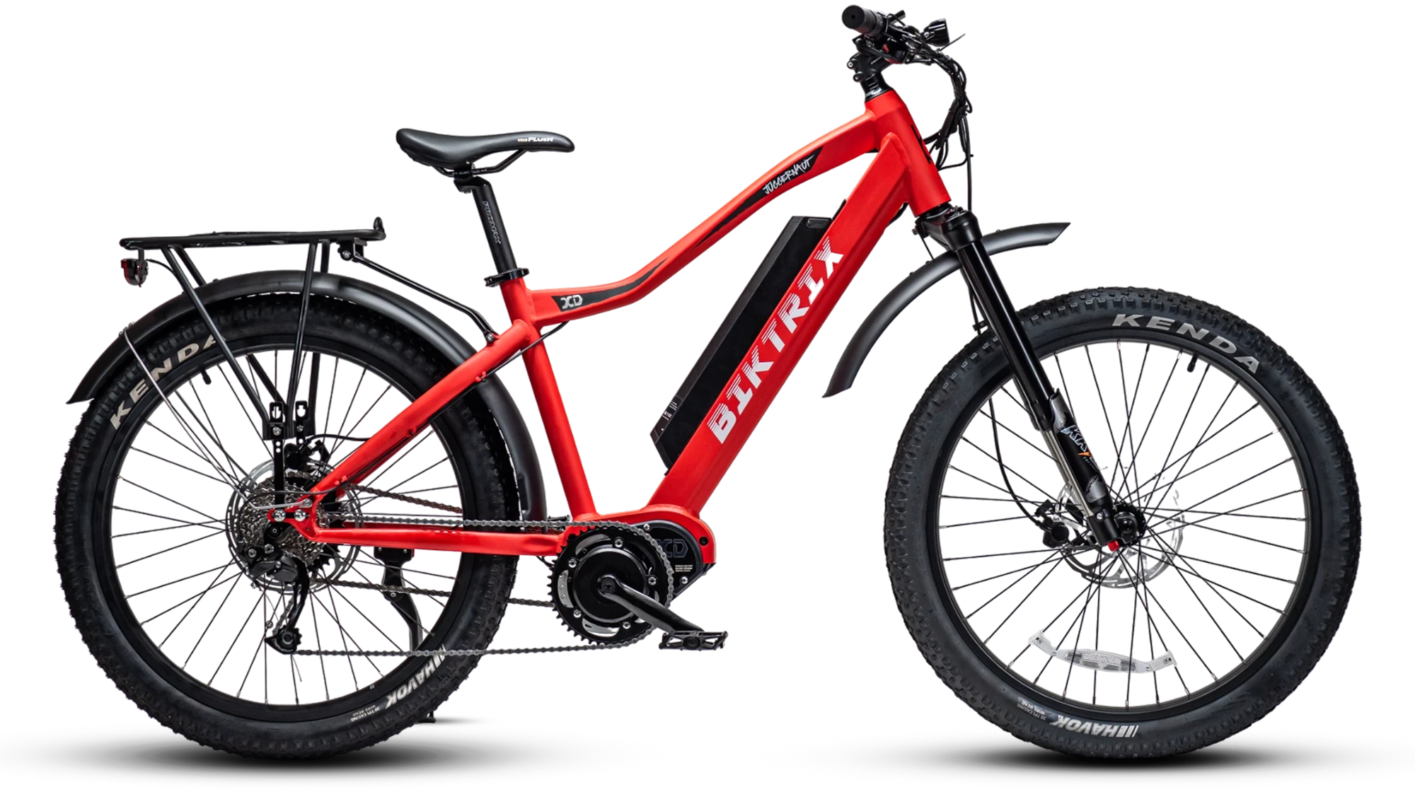 Juggernaut XD Founders Edition - L | 19" Frame (Fits Riders 5'8"+ / 31" Inseam) / Red / 26x4 Fat Wheels (Great on snow | sand | gravel)
