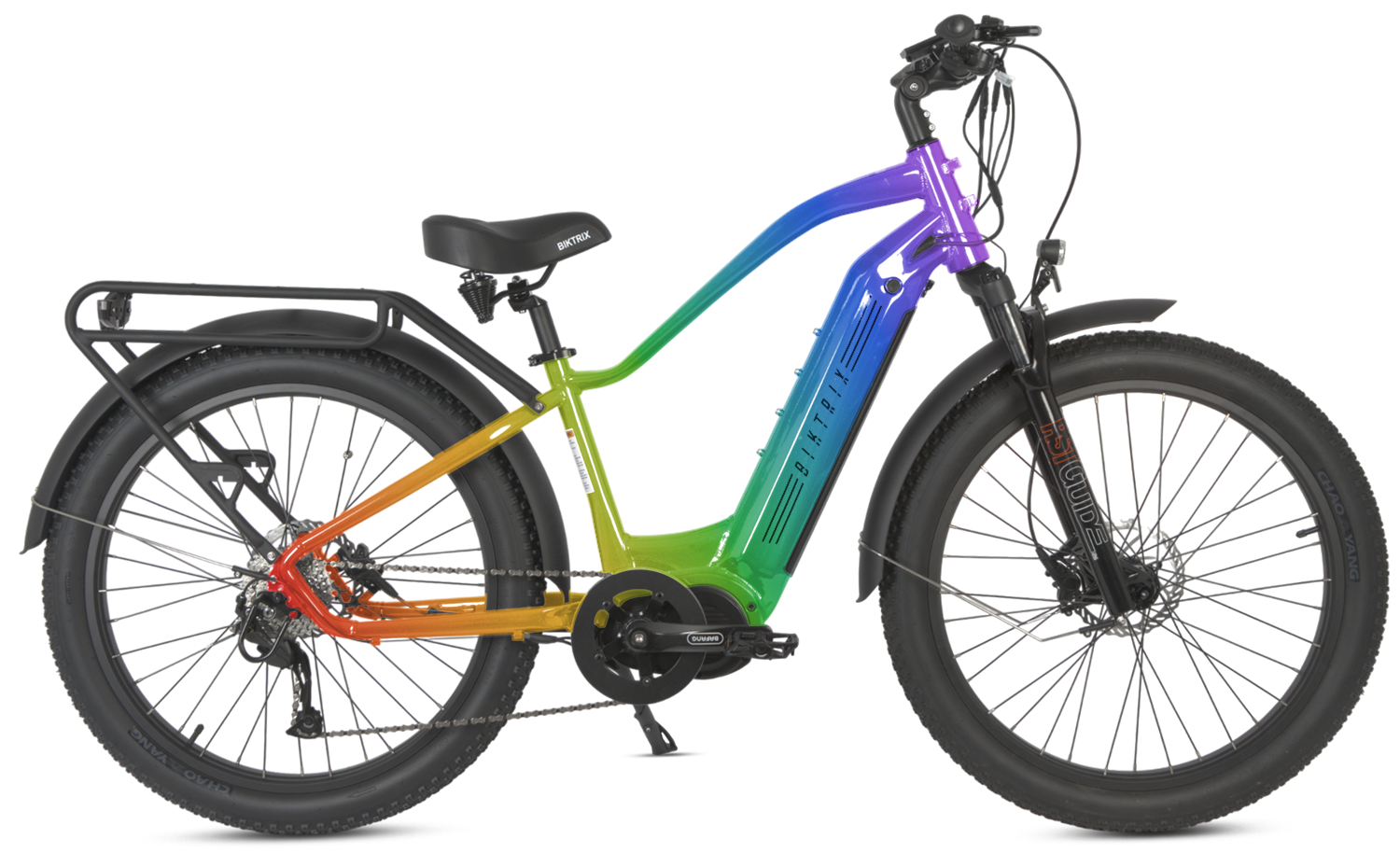 Juggernaut Ultra Duo 4 Step-Over | 52V - M | 17" Frame (Fits Riders 5’6”+ / 30”+ inseam) / Powder Coated / 27.5x3 MTB Wheels (great on pavement | groomed trails)