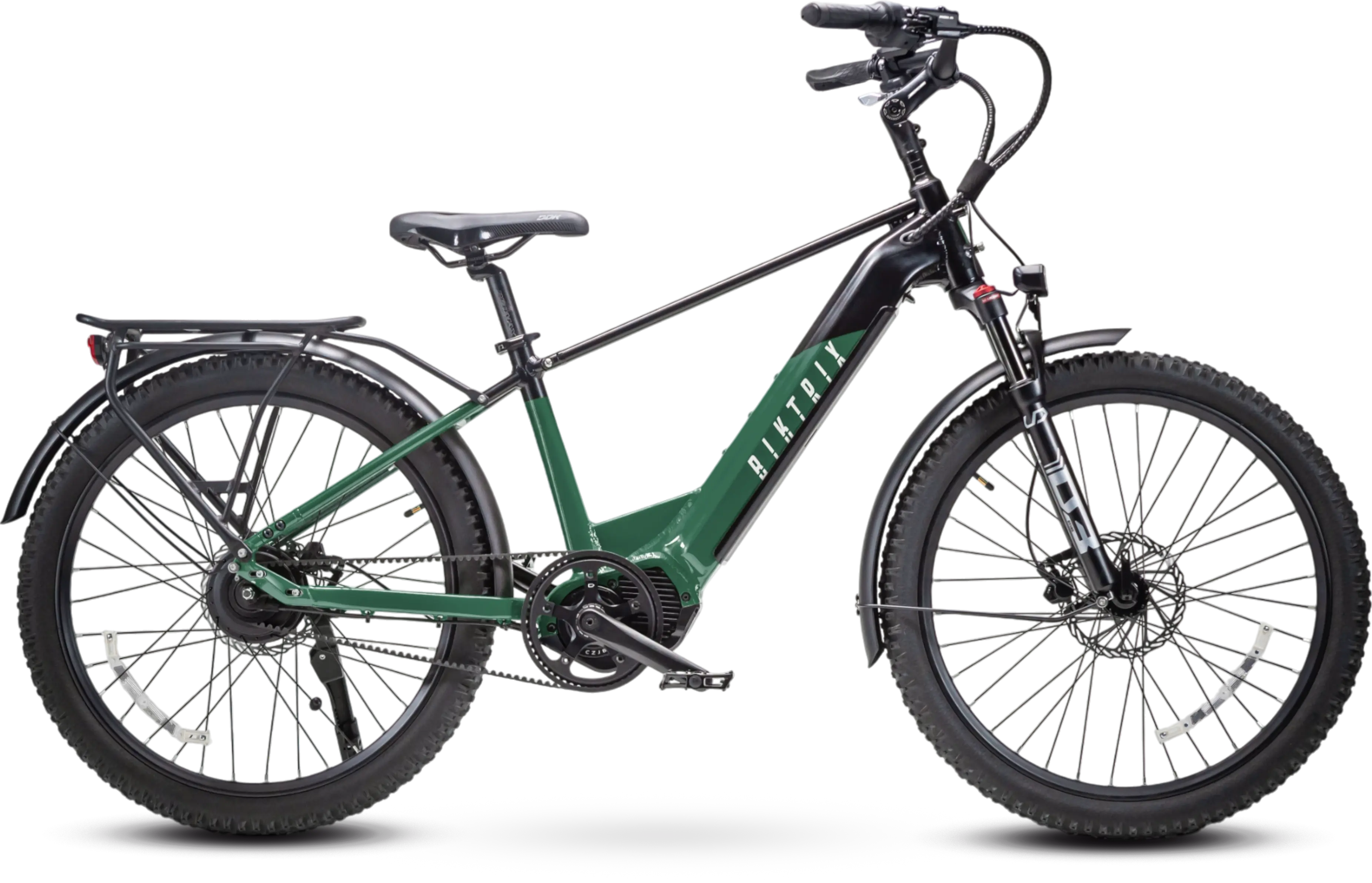 Swift CVT - Built with SwapTop Technology - M | 16” Frame (Fits Riders 5’3” and taller | 28”+ inseam) w/ 26" wheels / Deep Green / Hybrid (Innova)